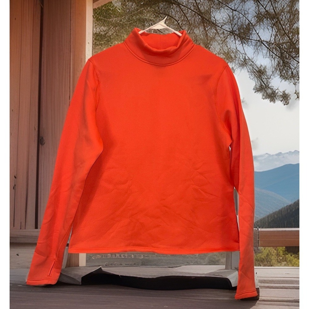 Ozark Trail Women's XL Outdoor Coral Mock Neck Long Sleeve Base Layer Top NWOT